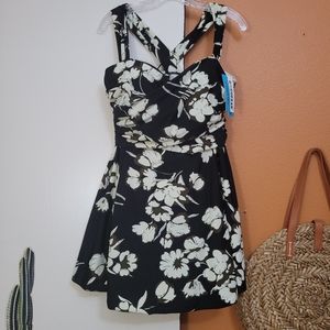 CocoPear Floral One-piece Swim Dress Size XXXL